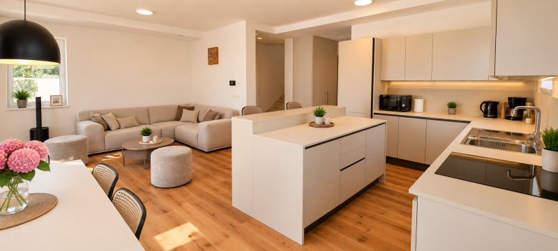 Villa SALVORE – Romantic villa near the beach, heated pool, games room, summer kitchen & bbq, Savudrija, Kitchen