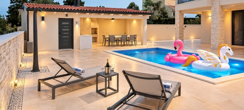 Villa SALVORE – Romantic villa near the beach, heated pool, games room, summer kitchen & bbq, Savudrija, Savudrija