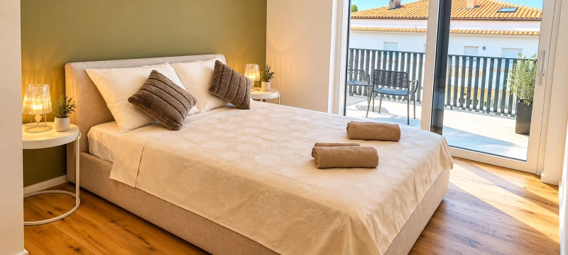 Villa SALVORE – Romantic villa near the beach, heated pool, games room, summer kitchen & bbq, Savudrija, Bedrooms