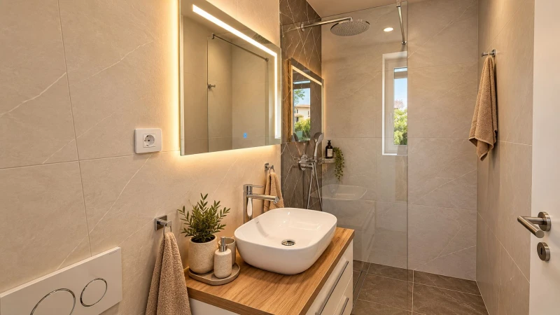 Villa SALVORE – Romantic villa near the beach, heated pool, games room, summer kitchen & bbq, Savudrija, Bathroom / WC