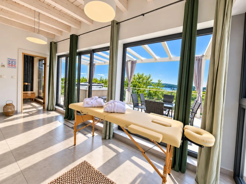 Wellness & Spa, Villa STELLA - the perfect combination of wellness, heated pool, near to the sea, Pomer - Istria, Wohnzimmer
