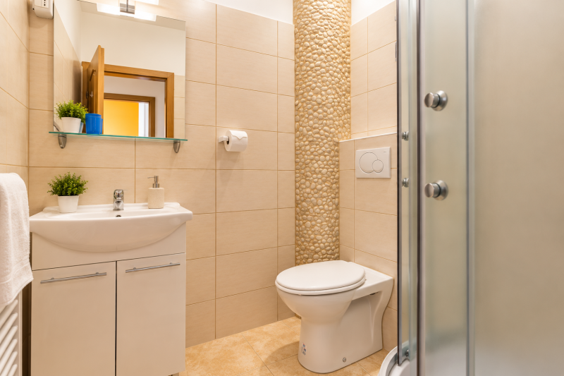 Villa VEDORNA - big wellness house near beach, wellness room, game room, playground & bbq, Pomer - Istria, Badezimmer / WC