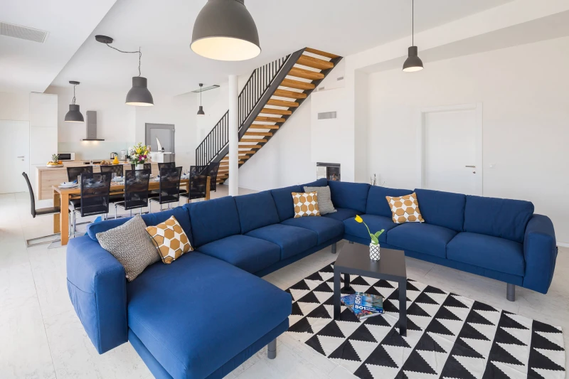 Villa Bilo Idro, Wohnzimmer