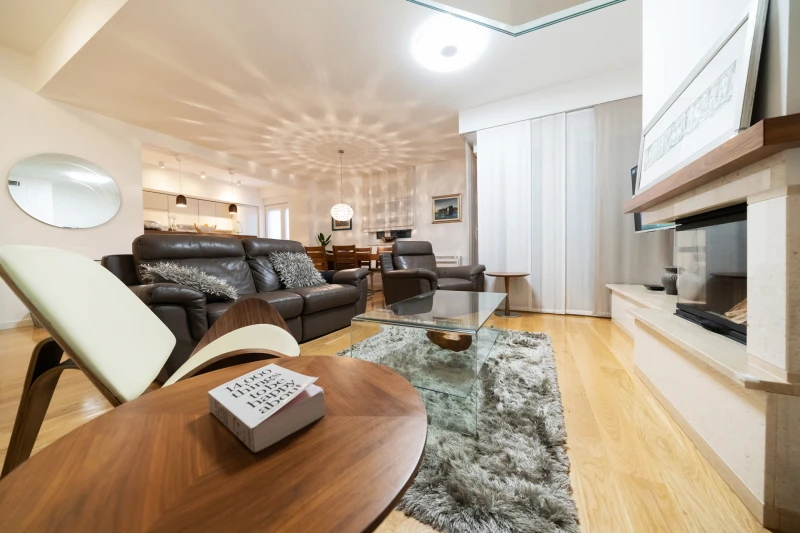 Penthaus GardenTeras, Living room