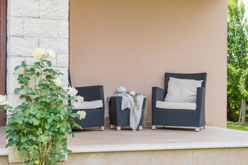 Apartman Marilena sa bazenom, Balkon / terasa