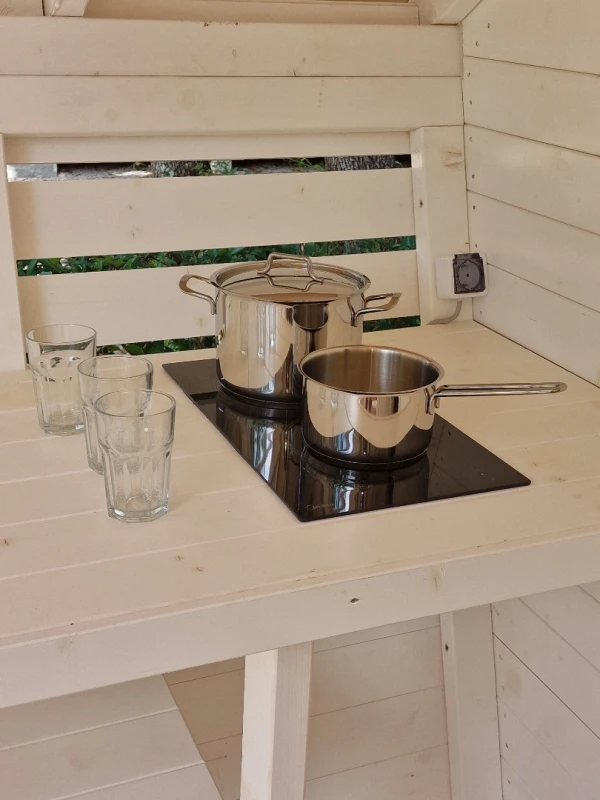 Camping Pod - Double bed, Kitchen