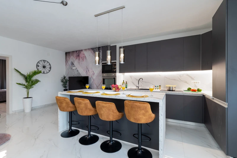Nice Apartment with XXL swimming pool -Rovinj, Kitchen