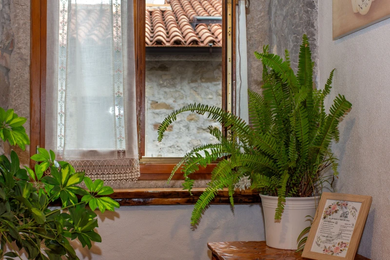 Apartment with fireplace and balcony, Living room