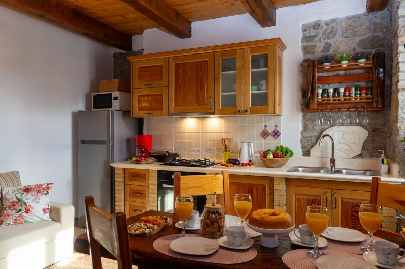 Apartman s kaminom i balkonom