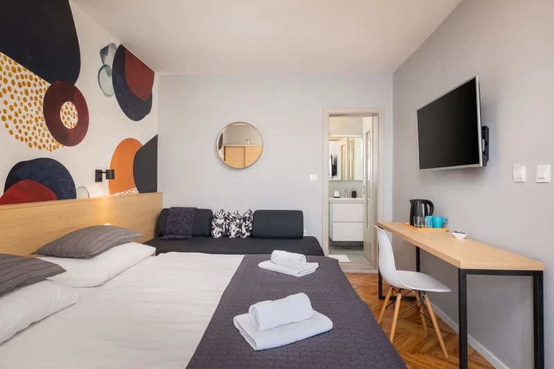 Double Room with Balcony and Sea View, Sobe