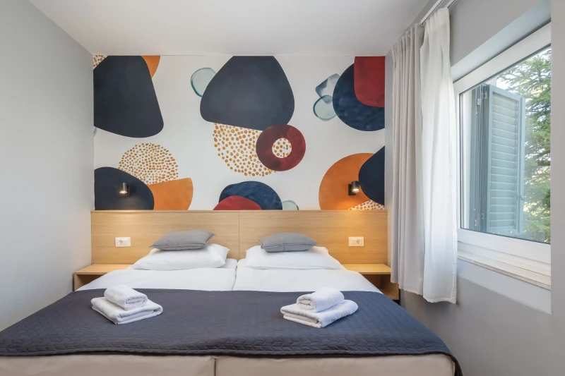 Double room with mountain view, Sobe