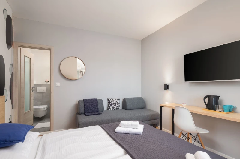 Double Room with Balcony and Sea View, Sobe