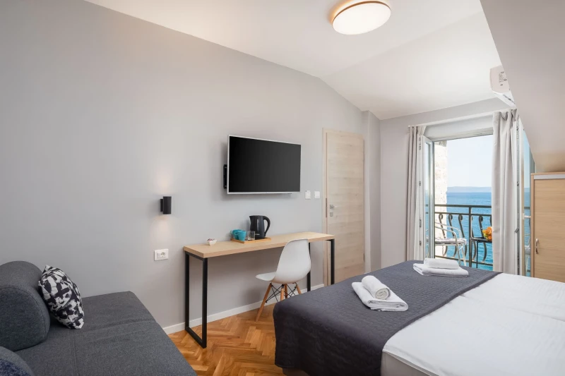 Double Room with Balcony and Sea View, Sobe