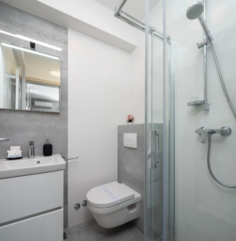 Double Room with Balcony and Sea View, Kupaonica / wc