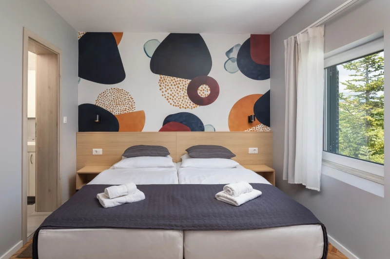Double room with mountain view, Sobe