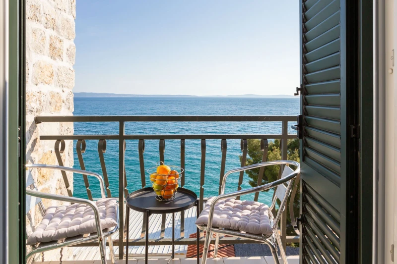 Double Room with Balcony and Sea View, Sobe