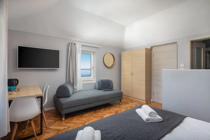 Studio with Sea View, Sobe