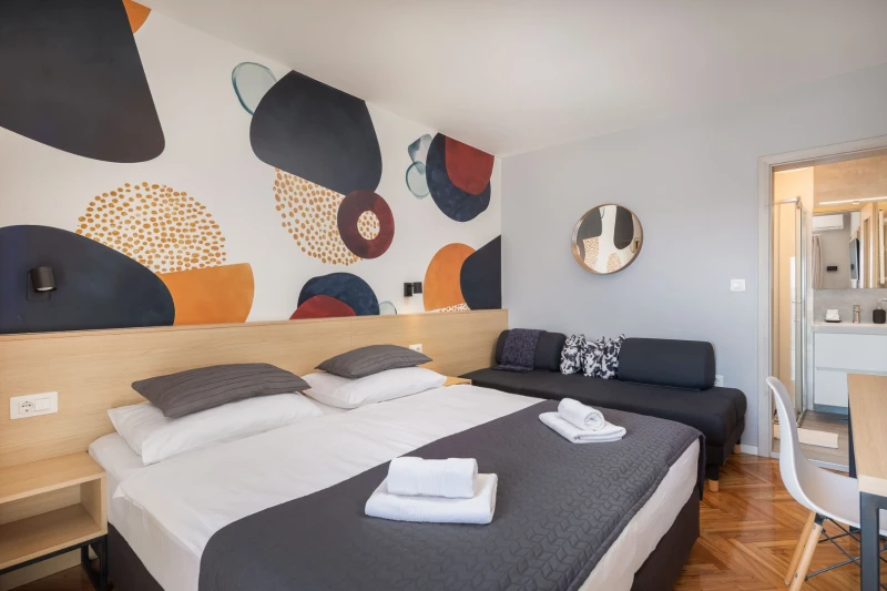 Double Room with Balcony and Sea View, Sobe