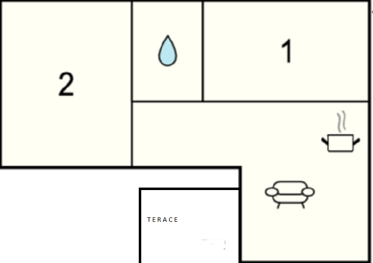 Apartment 2, Badezimmer / WC