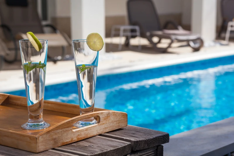 Luxury apartments with outdoor pool