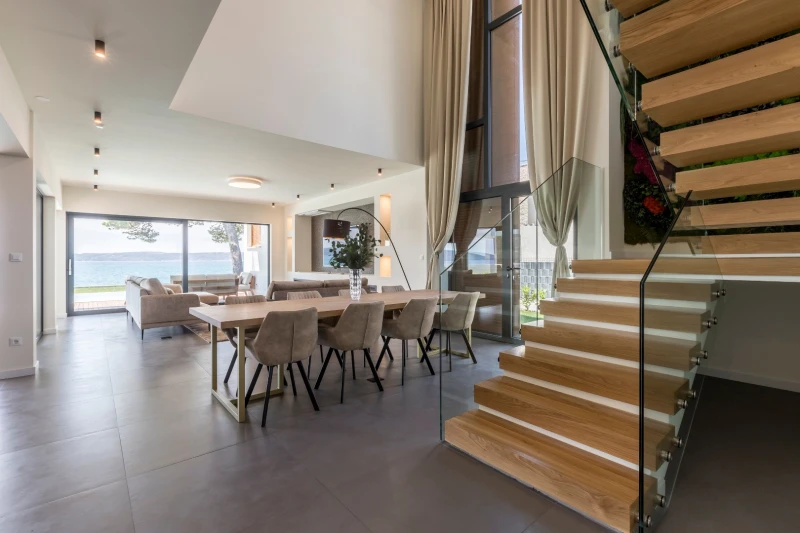 Living room and kitchen