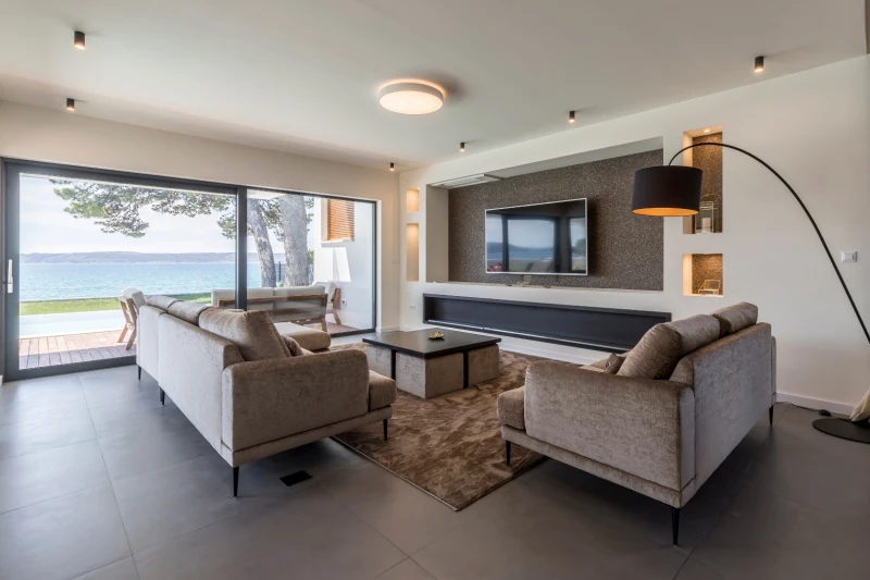 Living room and kitchen